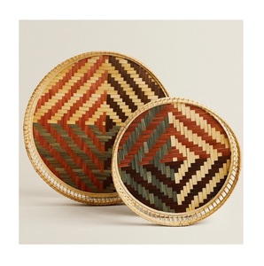 Plateaux en bois de bambou naturel, ensemble complet pour service de table fabriqué au Vietnam de haute qualité, bon marché, 20 pièces - Product Image 1
