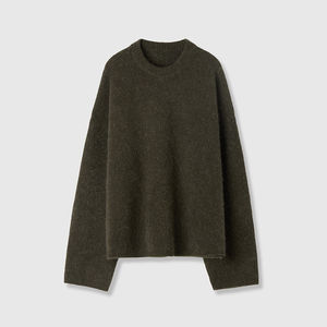 Fleece <b>Women</b> Sweater <b>Cardigan</b> 100%pure Cashmere Winter Breathable <b>Women</b> Vintage Warm Turn Down Collar Zipper <b>Thick</b> Knit Sweater - Product Image 2