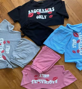 Survêtement court deux pièces de haute qualité avec logo personnalisé pour homme pour l'été - Product Image 1