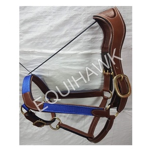 PMC อุปกรณ์เสริมม้าสไตล์อังกฤษสายคล้องคอหนังพีวีซีพร้อมอุปกรณ์ทองเหลืองสไตล์ตะวันตกดีไซน์ผลิตจากผู้ผลิต - Product Image 5