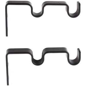 Double Modern Metal <b>Curtain</b> Rod Bracket For Living Room Bedroom And Office <b>Spaces</b> Offering Strength And Sleek Contemporary Style - Product Image 3