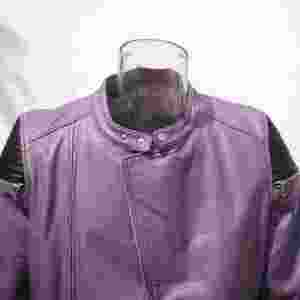 Veste de moto vintage en cuir marron pour femme Veste de motard brodée coupe ajustée avec service OEM Design Fashional par le fabricant - Product Image 3