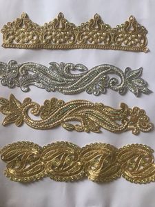 ผ้าลูกไม้ปักเลื่อมทำด้วยมืออย่างประณีตสำหรับชุดเจ้าสาวลายดอกไม้วินเทจ - Product Image 4