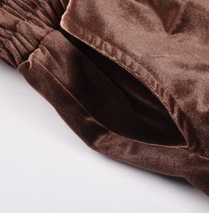 กางเกงขาสั้นผ้ากำมะหยี่ระบายอากาศได้ดีสำหรับผู้ชายกางเกงเอวยางยืดมีเชือกรูดสำหรับใส่วิ่งออกกำลังกายในยิมขนาดใหญ่พิเศษ - Product Image 4