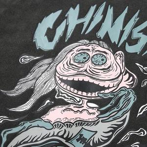 T-shirt tricoté surdimensionné imprimé en méthode numérique en polyester/coton - Product Image 5