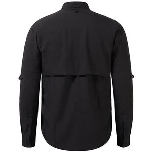 Vente en gros de chemises de pêche pour hommes OEM logo personnalisé d'extérieur chemises de pêche ventilées boutonnées en polyester évacuant l'humidité pour hommes - Product Image 2