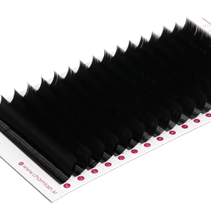 Kit d'extension de cils en fibres PBT coréennes de haute qualité, noir mat, léger et facile à poser, pour un gain de temps, plateaux d'extension de cils CC/BC - Product Image 5