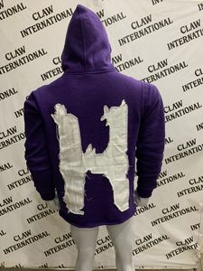 OEM Customized High Street Men's Summer Hoodie Plus Size Breathable Satin and <b>Flannel</b> Printed Thermal for Autumn - Product Image 5