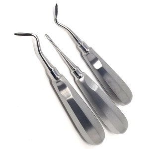 Ensemble de 3 élévateurs dentaires apicaux pour chirurgie, instruments professionnels manuels en acier inoxydable, conformes à la norme de sécurité ISO13485, classe CE - Product Image 1