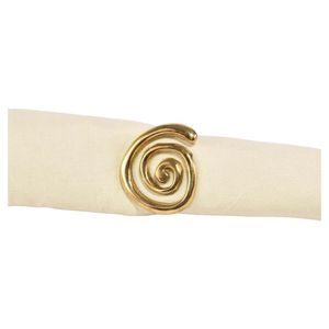 Rond de serviette en métal martelé artisanal traditionnel avec design antique pour table à manger rustique restaurant hôtel banquet configuration - Product Image 4