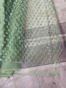 Belle occasionnelle mono net tissu porter qualité lourde Mono avec lourd 5MM Multy paillettes broderie travail fournisseur - Product Image 2