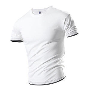 OEM Logo personnalisé T-shirt uni à épaules tombantes Poids lourd de grande taille Logo personnalisé solide à épaules tombantes Durable respirant T-shirt à bas prix - Product Image 5
