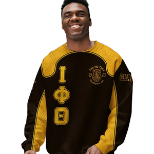 Iota Phi Theta 1963 Fraternity Apparel Chenille Knit Sweater Greek Letter Pullover <b>Acrylic</b> Winter Greek Clothing - Product Image 4