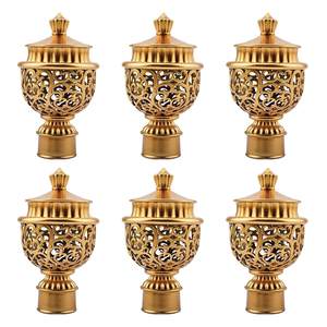 Remials/soportes de cortina de latón antiguo con soporte de latón para decoración de ventanas, accesorios de decoración para el hogar y la sala de estar - Product Image 4