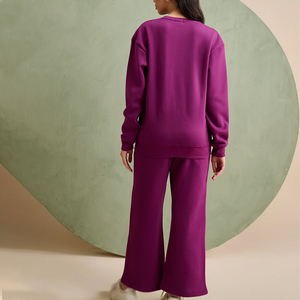 Ensemble de survêtement pour femmes de haute qualité, coupe personnalisée, tissu de survêtement, ensemble deux pièces pour le jogging et le fitness, survêtement pour femmes - Product Image 6