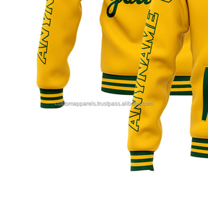 Vente en gros de veste universitaire d'été 100% en laine, coupe-vent et respirante, col montant, broderie sur le devant, commande en gros, événements, modèle OEM - Product Image 5