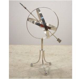 Iron Wire Nickel Finished <b>World</b> <b>Globe</b> For Home Office Table Top Decorative - Product Image 1