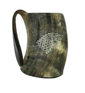 Tasse en corne bon marché, meilleur décor d'intérieur, conception de matériau Unique avec couleur naturelle, tasse à boire hautement conçue - Product Image 2