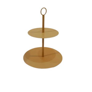 High Quality <b>Gold</b> <b>Colour</b> Cake Stand Eco-Friendly <b>Food</b> Grade Kitchen Ware Tabletop Dessert Snacks Serving Stand Standard Design - Product Image 1