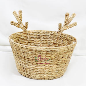 Artex Dong Thap Artesanía Adorable Jacinto de agua Bandeja para comida Nueces Cesto de Navidad Mejor precio al por mayor Hecho en Vietnam - Product Image 3