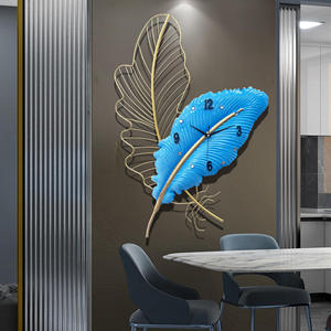 Decor Art Sculpture Single Face Hanging Metal Quartz Modern Design Battery Powered for Home Office Living Room Bedroom Wedding - Product Image 6