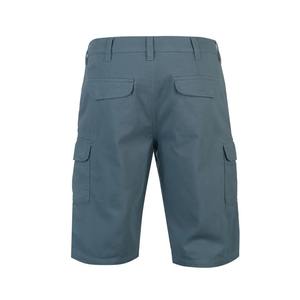 Pantalones cortos de algodón de verano de lona con cintura elástica transpirable sólida de alta calidad para hombre de nuevo diseño al por mayor - Product Image 5
