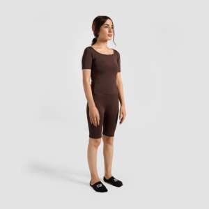 Brown Yoga Onesie Sports Bodysuit & Jumpsuit - Product Image 3