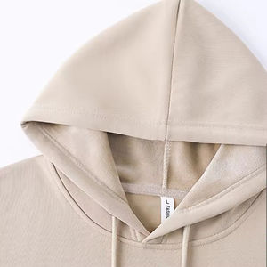 Light <b>Grey</b> 100% Cotton Pullover Oversize Hoodie for <b>Men</b> High-Tech Washed Summer Lightweight Customizable OEM Design - Product Image 4