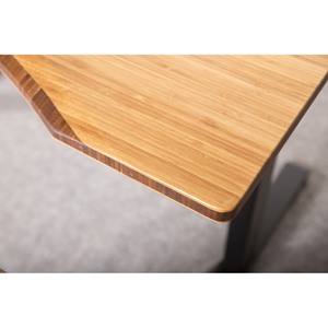 Bureau d'ordinateur moderne minimaliste en acier et bois SMARTDESK BAMBOO PRO, mobilier de bureau pour espace de travail, chambre ou école - Product Image 3
