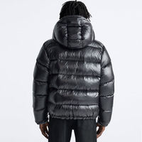 Veste matelassée d'hiver de haute qualité pour homme, personnalisable, col montant, fermeture éclair, séchage rapide, respirante, coton/polyester