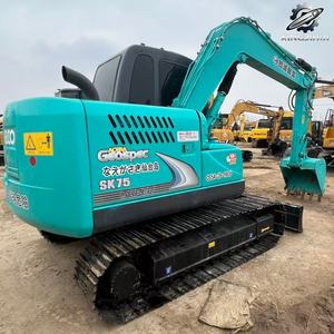Excavadora Usada Kobelco SK75 de 7.5 Toneladas con Cucharón de 0.4m³, Marca Japonesa Original, Excavadora Pequeña de Construcción sobre Orugas, Bajo Número de Horas, Certificación CE - Product Image 3