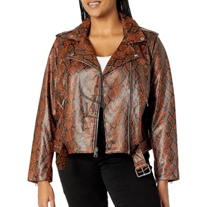 แจ็กเก็ตหนังจระเข้ระบายอากาศได้ดีสำหรับผู้หญิงแจ็กเก็ตหนังสัตว์ออกแบบโลโก้ได้ตามต้องการ - Product Image 3