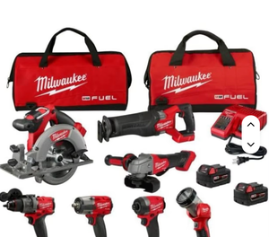 Nuevo Kit Combinado Inalámbrico Industrial Original ''-FUEL 18V de Iones de Litio sin Escobillas, Dos Baterías de 5.0 Ah, 3 Años de Garantía OEM - Product Image 1