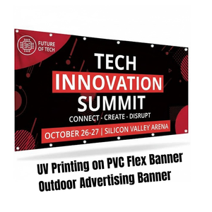 Bannière en vinyle lisse imprimée UV personnalisée pour la publicité extérieure - Product Image 2