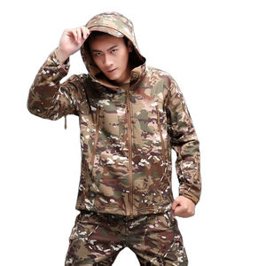 Chaqueta Softshell impermeable y transpirable para hombre, chaqueta táctica Softshell de camuflaje impermeable para hombre - Product Image 1