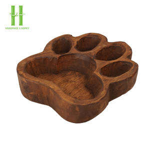 BEST SELLER Bol à pâte en bois pour chien, bol à pâte en bois OEM personnalisé, antique, coloré, vintage, centre de table, décoration de table - Product Image 2