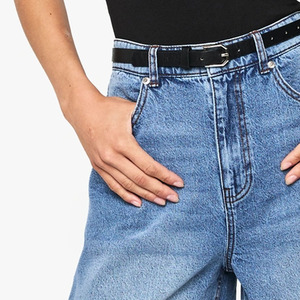 Dernière conception séchage rapide femmes 100% coton matériel courte longueur taille moyenne poids léger femmes Denim Shorts lavé de haute qualité - Product Image 5