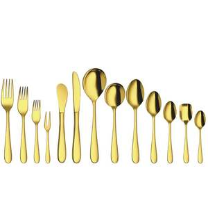 Ensemble de couverts modernes couverts de mariage modernes et de luxe pour événements en plein air restaurant fourchette et cuillère couteau de cuisine fabriqué en inde 2025 - Product Image 2