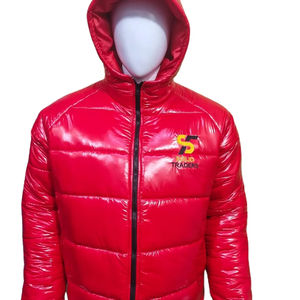 Solid International <b>Top</b> Quality Men Coats Casual Outwear Warm Overcoats Premium Quality Solid Zip up Puffer Jacket - Product Image 1