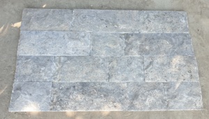 หินอ่อน Travertine แบบ Splitface ขนาด 20x20 ซม. ตัวอย่างขนาดเล็ก ผลิตในตุรกี สำหรับตกแต่งผนังวิลล่าสมัยใหม่ หินปูน หินอ่อน - Product Image 5