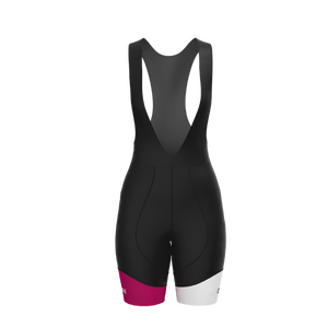 Women's Plus Size Reversible Seamless <b>Cycling</b> Bib Shorts-Black Blossom - Product Image 4
