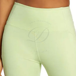 Women's Fashion Mid Waist Yoga <b>Legging</b> Solid <b>Pattern</b> Wholesale Pants Spandex/Polyester Breathable Elastic Waist Closure Made - Product Image 6