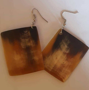 100% boucles d'oreilles corne de qualité supérieure bijoux par glowin fashion - Product Image 4