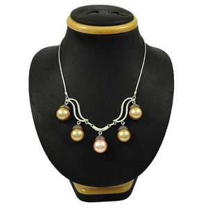 925 Sterling Silver Party Wear <b>Jewelry</b> Classy Pearl & <b>Coral</b> Necklace One of a Kind Latest Trending Design <b>Jewelry</b> On Wholesale - Product Image 1