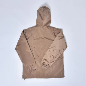 Chaqueta cortavientos impermeable transpirable para hombre con cuello levantado tela de lona diseño de caza táctica - Product Image 2