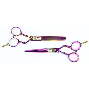 ชุดกรรไกรตัดผมด้ามจับมังกรสำหรับร้านตัดผมชุดกรรไกรสำหรับร้านเสริมสวยที่เคลือบสีออกแบบได้ตามต้องการ - Product Image 1