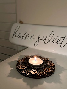 Wooden Six Column <b>Candle</b> <b>Holder</b> Suitable For Home Decor Table Centerpiece And Festive Lighting Handcrafted From India - Product Image 2