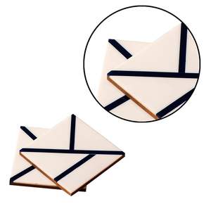 Posavasos de resina creativos superventas al por mayor, posavasos para platos, té, bebidas, posavasos de resina epoxi de HF CRAFTS - Product Image 3