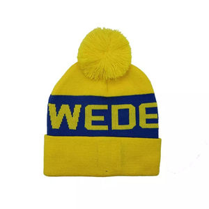 Bonnet d'hiver unisexe pour adultes avec personnage et motif à carreaux 100% acrylique teint dans l'espace et broderie Utilisation sportive - Product Image 3