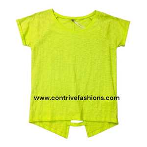 เสื้อยืดแขนสั้นสำหรับผู้หญิงเสื้อยืดถักลายคอรูปตัวโอชุด5ชิ้นเริ่มต้นตามสั่งสำหรับวัยรุ่นโดยตรงจากโรงงาน - Product Image 1